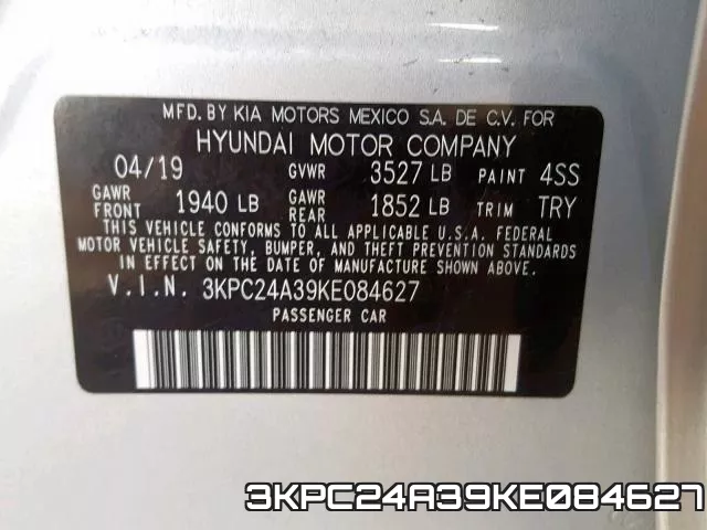 3KPC24A39KE084627 фото 2