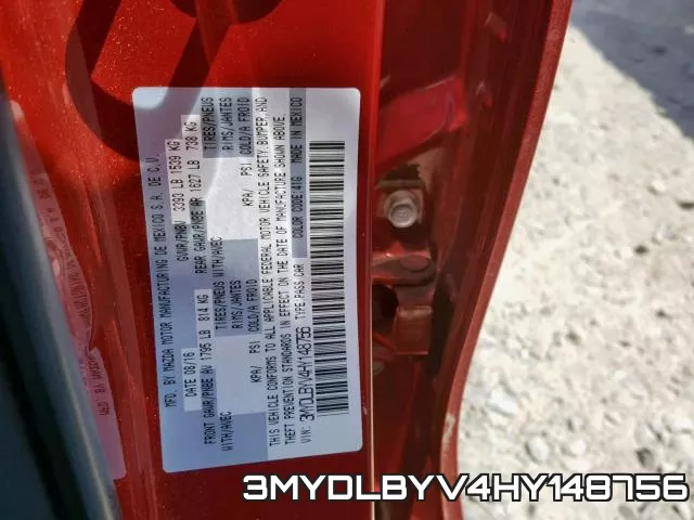 3MYDLBYV4HY148756 фото 2