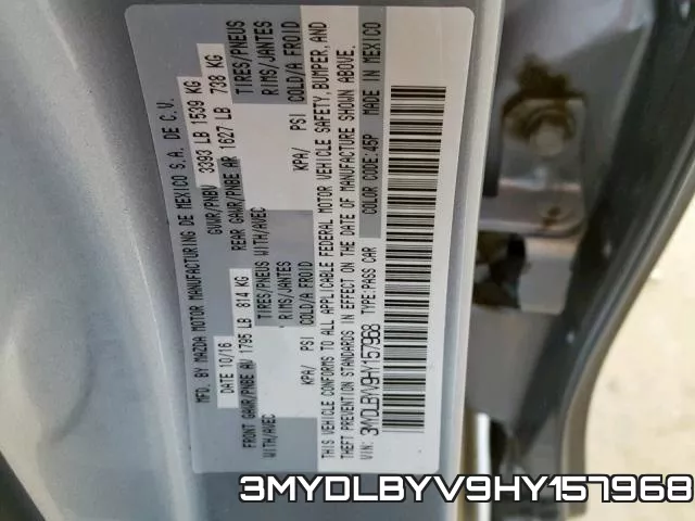 3MYDLBYV9HY157968 фото 2