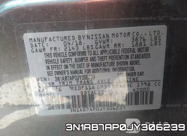 3N1AB7AP0JY306239 фото 10