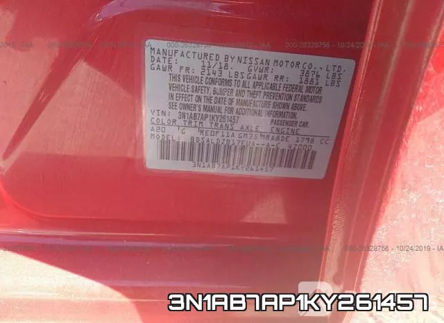 3N1AB7AP1KY261457 фото 9