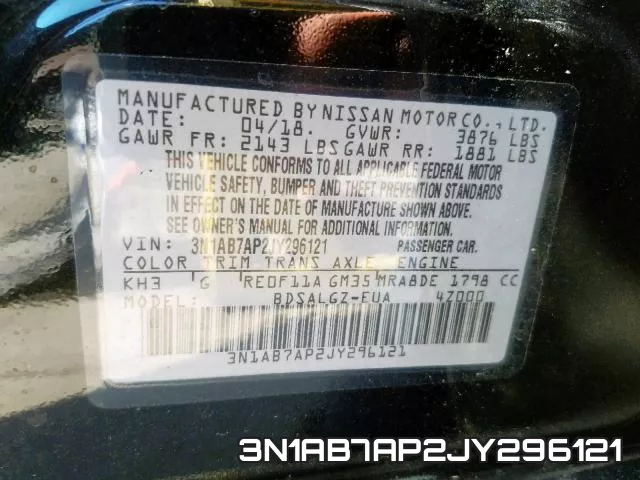 3N1AB7AP2JY296121 фото 2