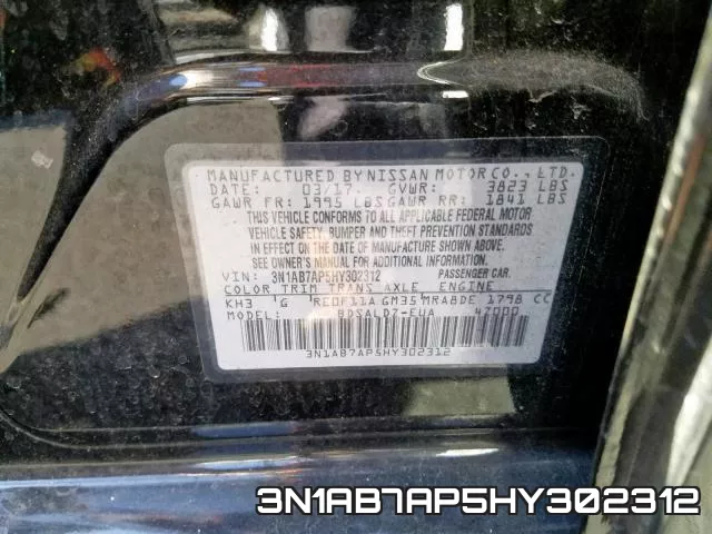 3N1AB7AP5HY302312 фото 2