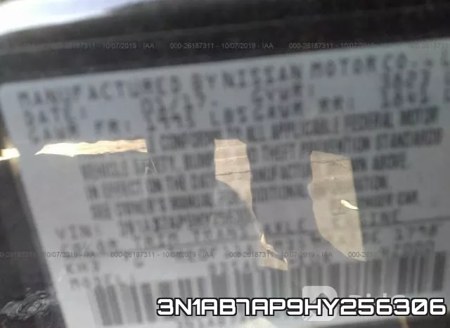 3N1AB7AP9HY256306 фото 10