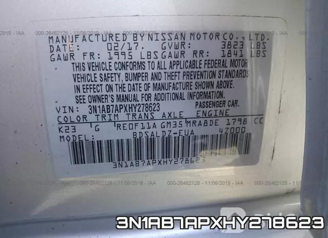 3N1AB7APXHY278623 фото 9