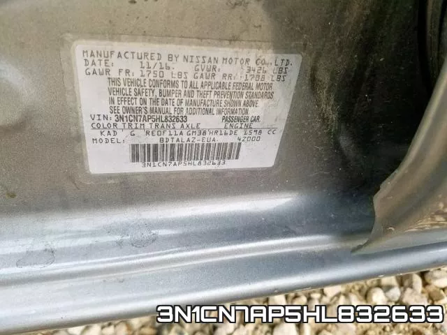 3N1CN7AP5HL832633 фото 2