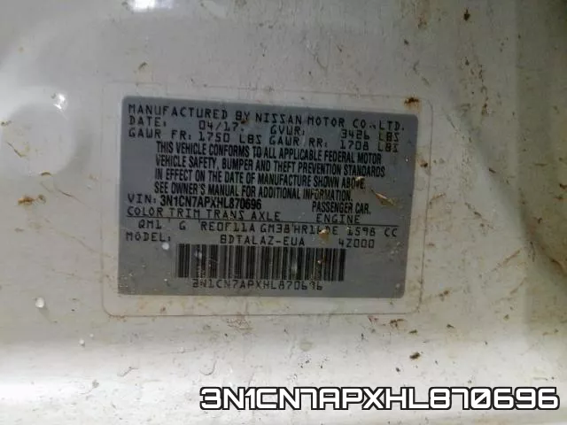 3N1CN7APXHL870696 фото 2