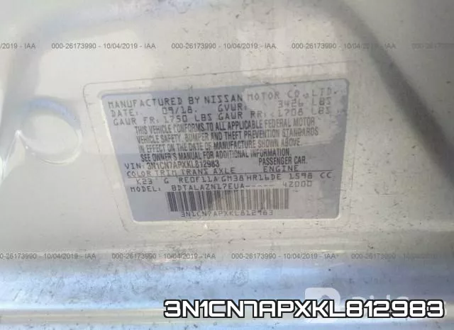 3N1CN7APXKL812983 фото 9