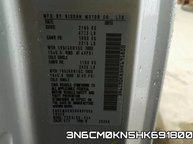 3N6CM0KN5HK691800 фото 2