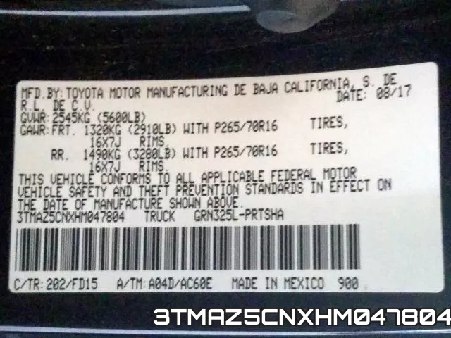 3TMAZ5CNXHM047804 фото 2