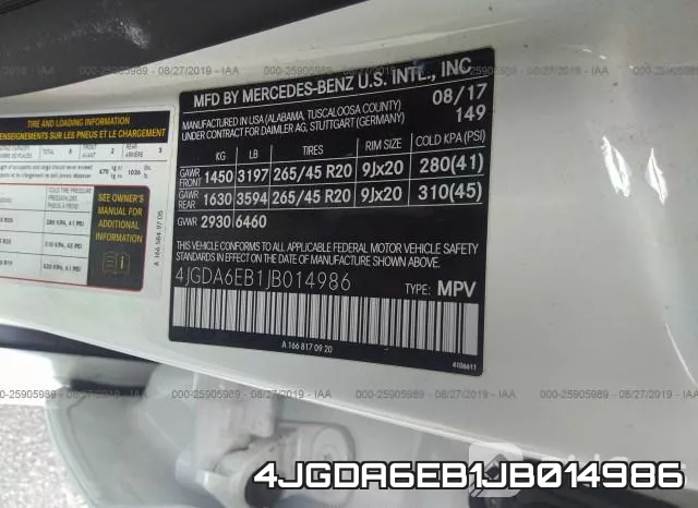 4JGDA6EB1JB014986 фото 9