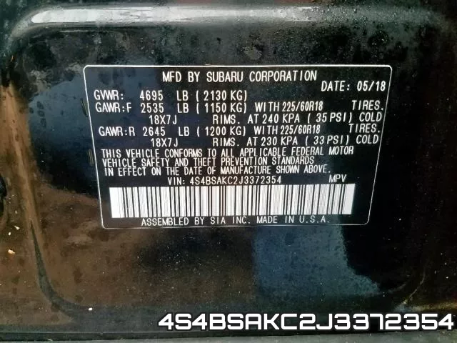 4S4BSAKC2J3372354 фото 2