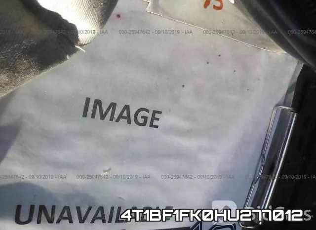 4T1BF1FK0HU277012 фото 2