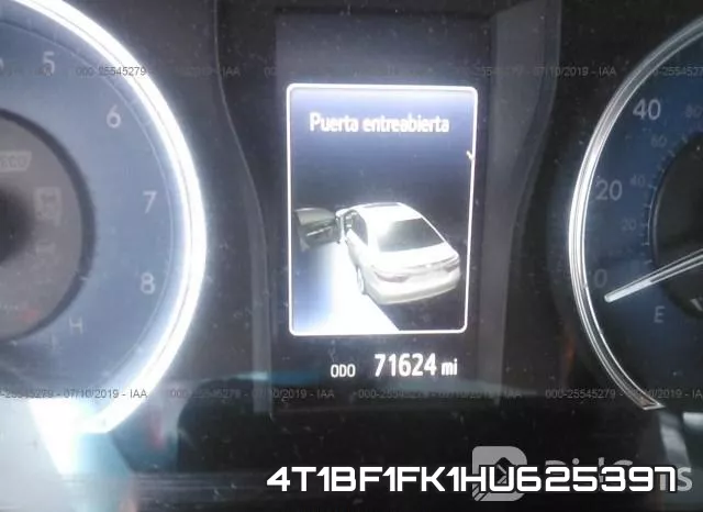 4T1BF1FK1HU625397 фото 7