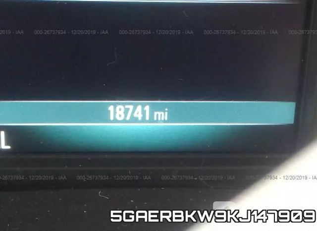 5GAERBKW9KJ147909 фото 8