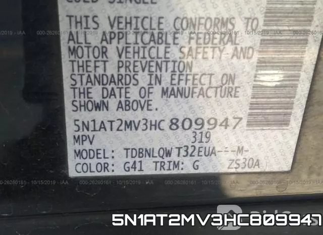 5N1AT2MV3HC809947 фото 9