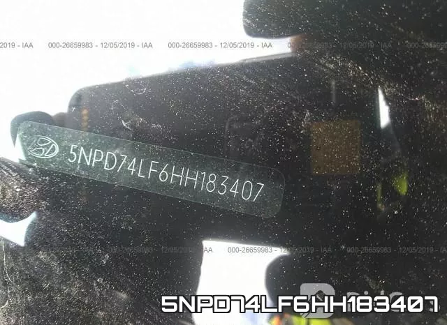5NPD74LF6HH183407 фото 9