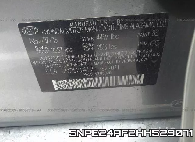 5NPE24AF2HH529071 фото 10