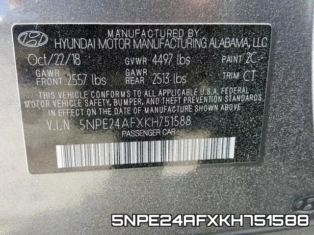 5NPE24AFXKH751588 фото 2