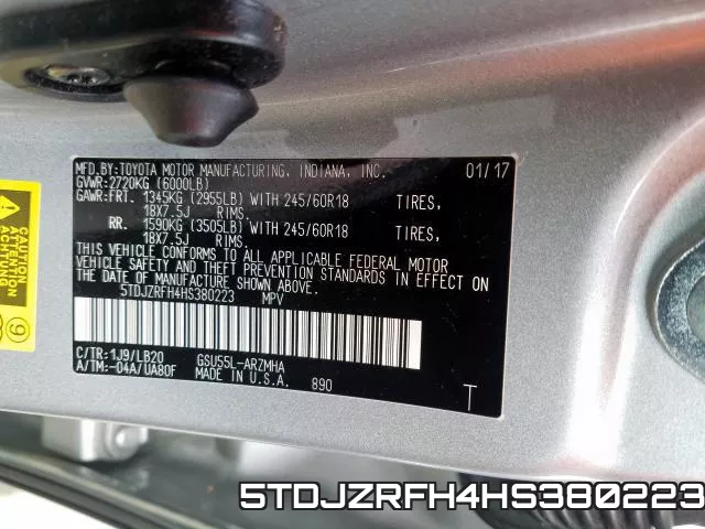 5TDJZRFH4HS380223 фото 2