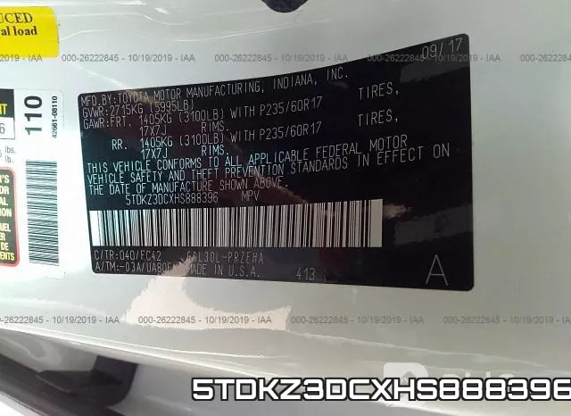 5TDKZ3DCXHS888396 фото 8