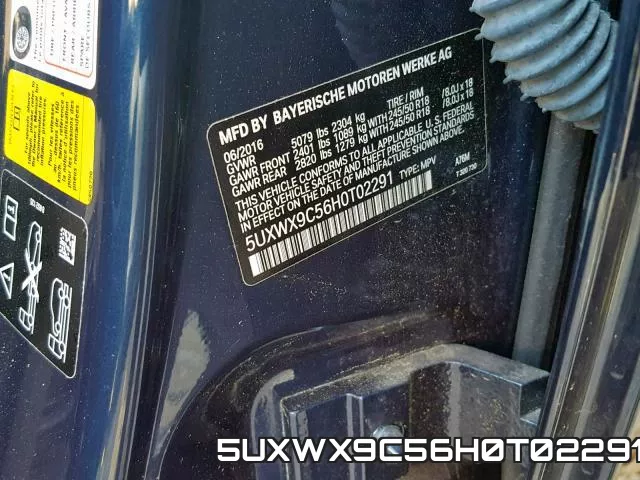 5UXWX9C56H0T02291 фото 2
