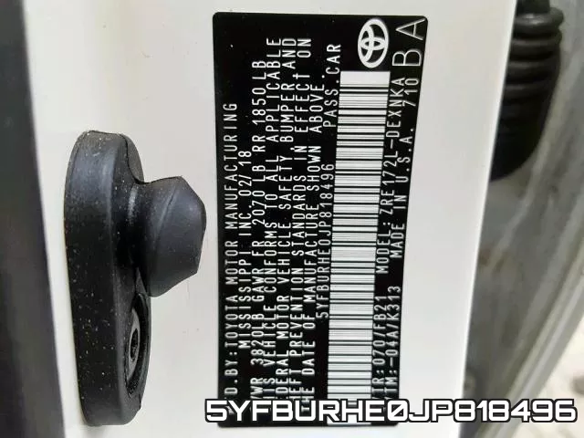 5YFBURHE0JP818496 фото 2