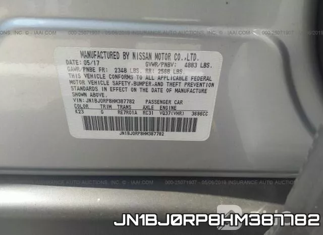 JN1BJ0RP8HM387782 фото 8