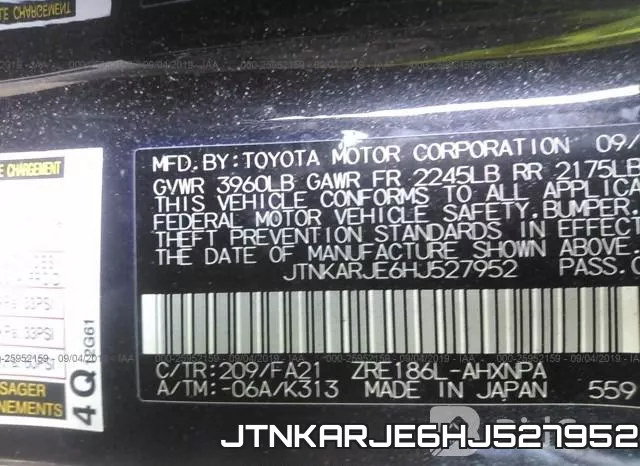 JTNKARJE6HJ527952 фото 9