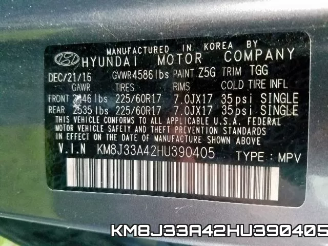 KM8J33A42HU390405 фото 2