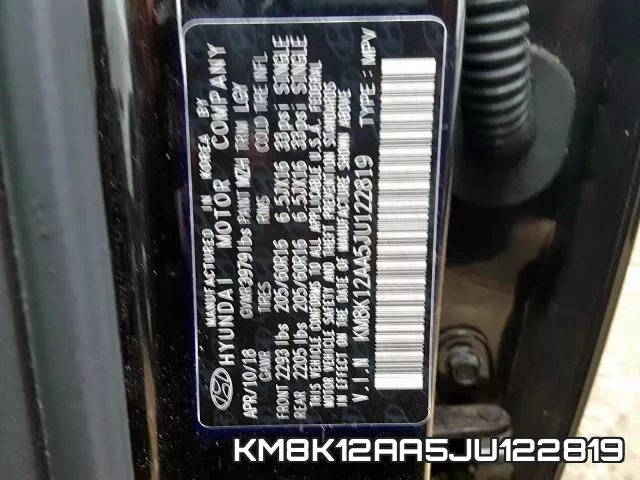 KM8K12AA5JU122819 фото 2