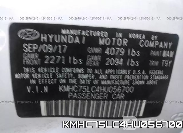 KMHC75LC4HU056700 фото 10