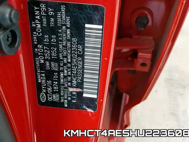 KMHCT4AE5HU223608 фото 2