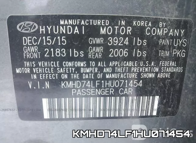 KMHD74LF1HU071454 фото 10