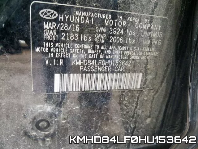KMHD84LF0HU153642 фото 2