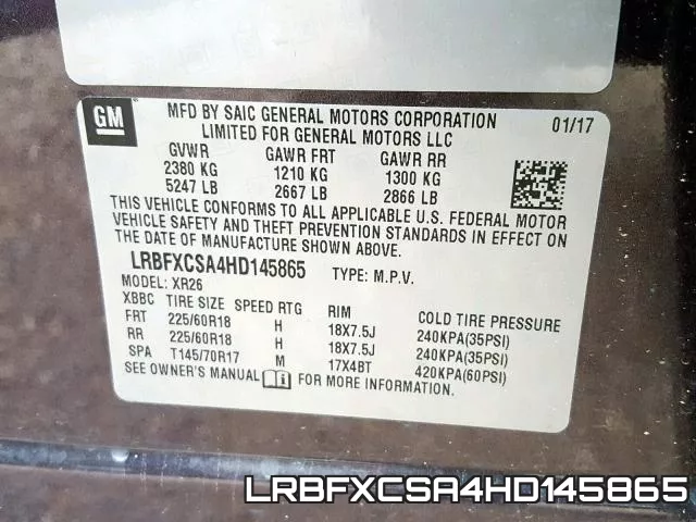 LRBFXCSA4HD145865 фото 2
