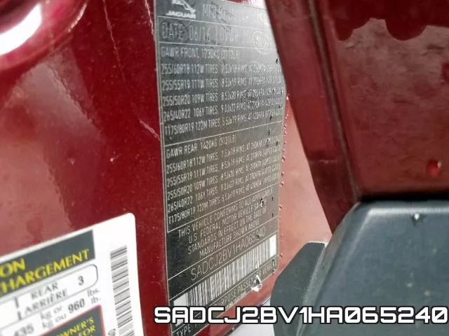 SADCJ2BV1HA065240 фото 2