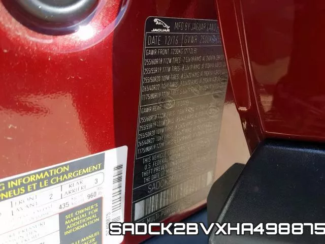 SADCK2BVXHA498875 фото 2