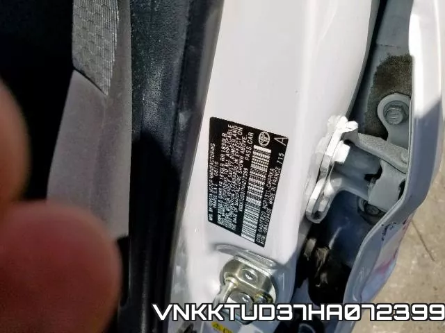 VNKKTUD37HA072399 фото 2
