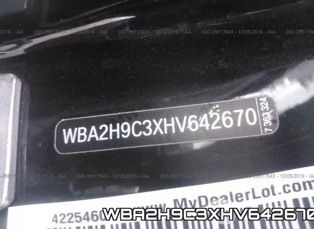WBA2H9C3XHV642670 фото 9