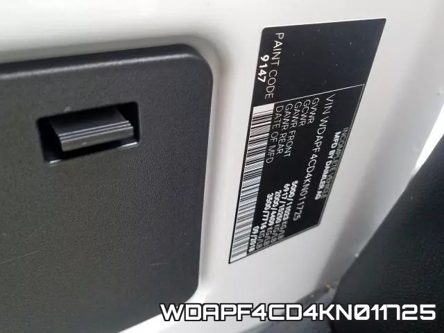 WDAPF4CD4KN011725 фото 2