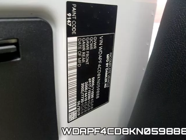 WDAPF4CD8KN059888 фото 2