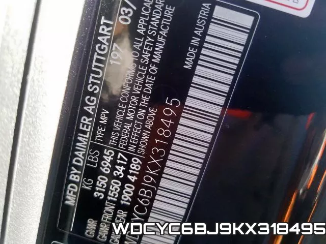 WDCYC6BJ9KX318495 фото 2