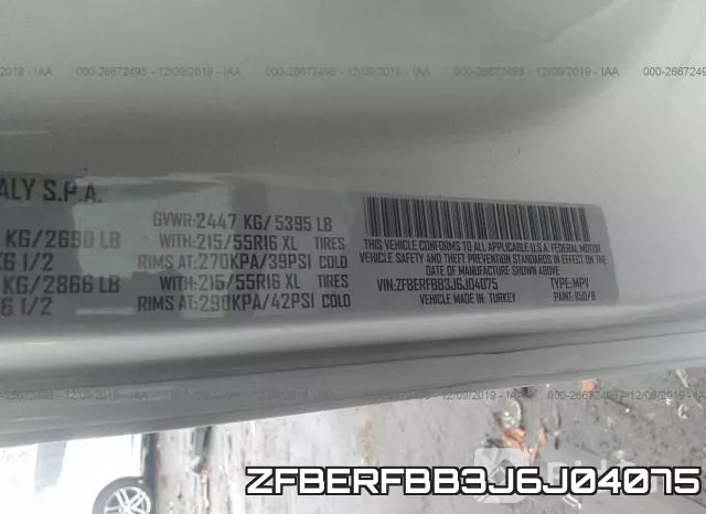 ZFBERFBB3J6J04075 фото 9