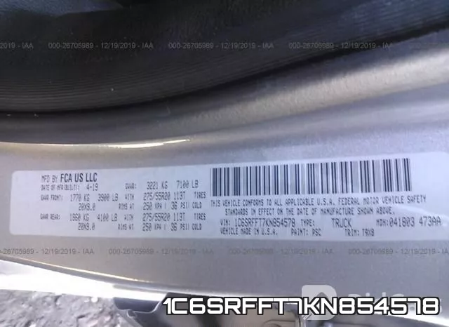 1C6SRFFT7KN854578 фото 9