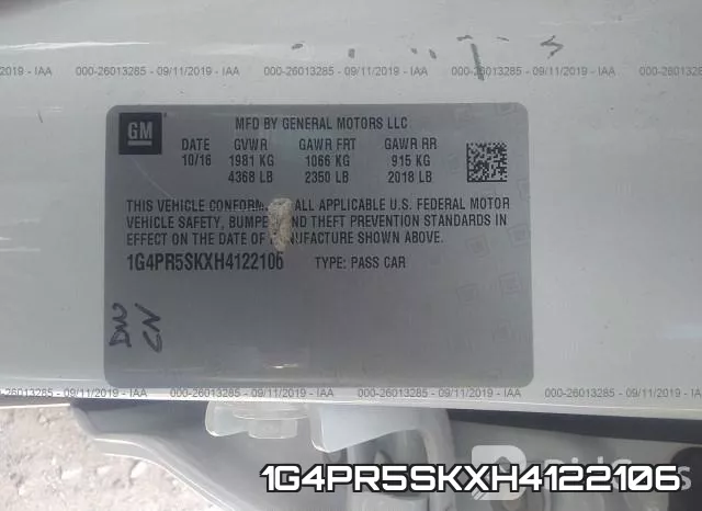 1G4PR5SKXH4122106 фото 10