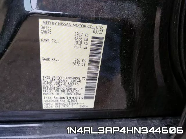 1N4AL3AP4HN344606 фото 2
