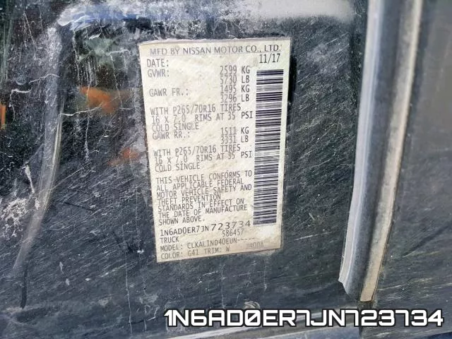 1N6AD0ER7JN723734 фото 2