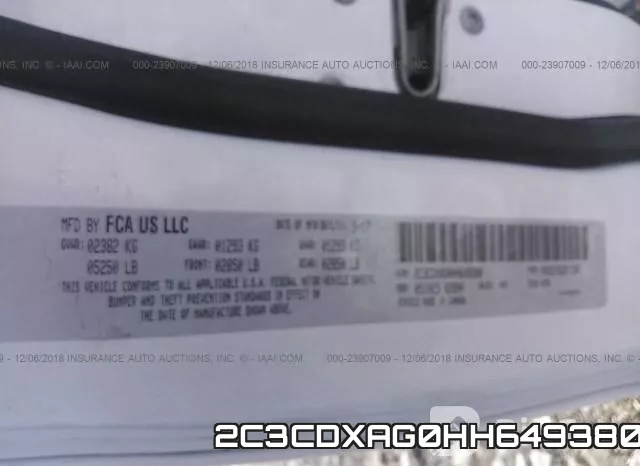 2C3CDXAG0HH649380 фото 9