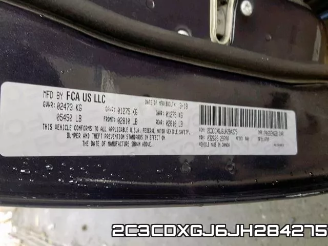 2C3CDXGJ6JH284275 фото 2